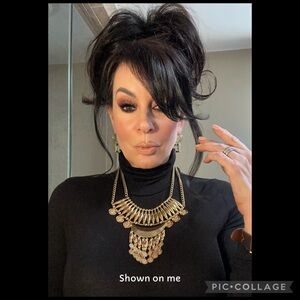 Emma Simone Goldtone Fashion Statement Necklace